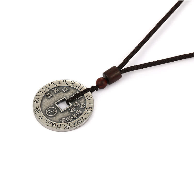 Buddha Stones Bagua Yin Yang Copper Coin Star Balance Energy Necklace Pendant - image 11