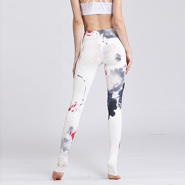 Buddha Stones Lotus Flower Print Design Pants Sports Fitness Yoga Leggings Women's Yoga Pants - image 30