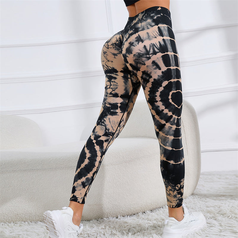 Tie Dye Fitness Leggings Uk Tidy Tie Dye Leggings (short Leg Style)
