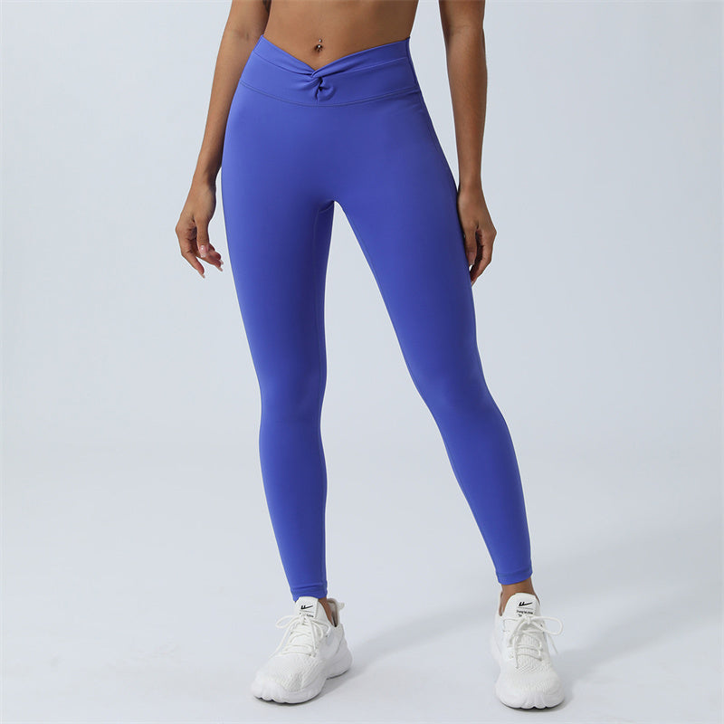 Buddha Stones Women Workout Long Sleeve Crisscross Backless Top Tee Leggings Sports Fitness Yoga Outfit - Pants - Blue - US8-10,UK/AU12-14,EU40-42 (XL) - image 29