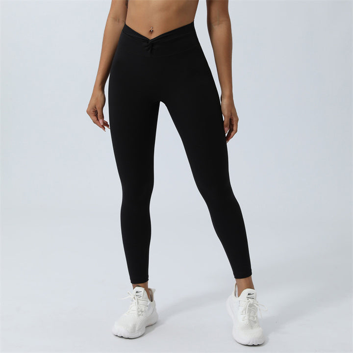 Buddha Stones Women Workout Long Sleeve Crisscross Backless Top Tee Leggings Sports Fitness Yoga Outfit - Pants - Black - US8-10,UK/AU12-14,EU40-42 (XL) - image 45