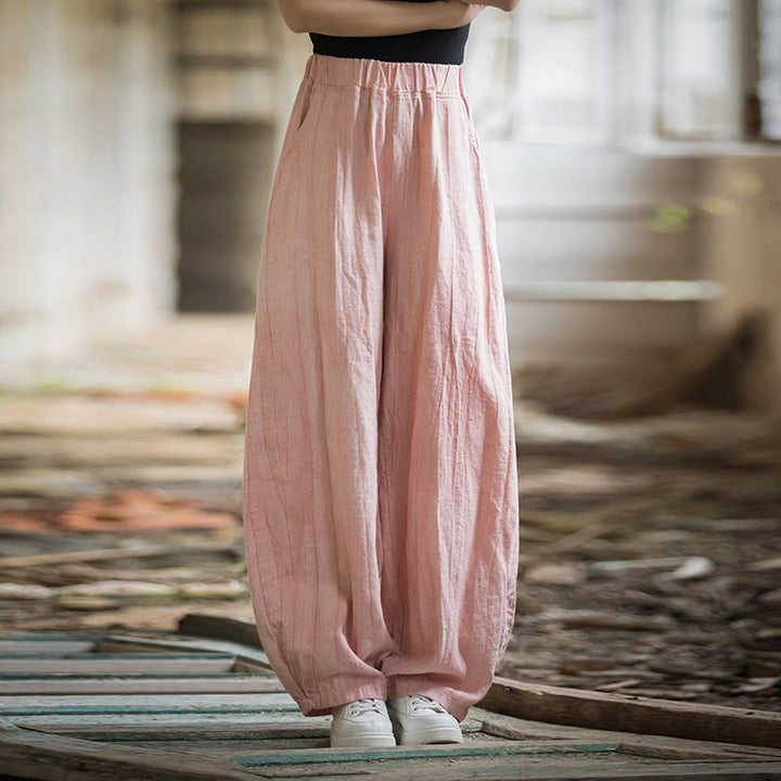 Buddha Stones Retro Tie Dye Harem Pants Casual Women's Yoga Pants With Pockets - Pink(Regular Version) - US6,UK/AU10,EU38 (L)  - image 35