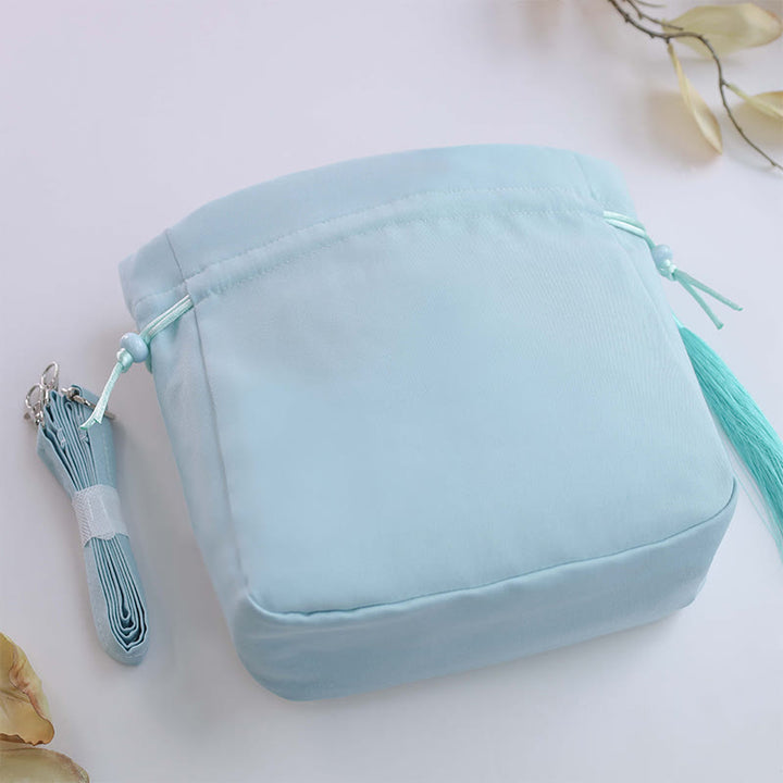 Buddha Stones Suzhou Embroidery Rabbit Lotus Epiphyllum Peony Magnolia Tote Crossbody Bag Shoulder Bag Handbag