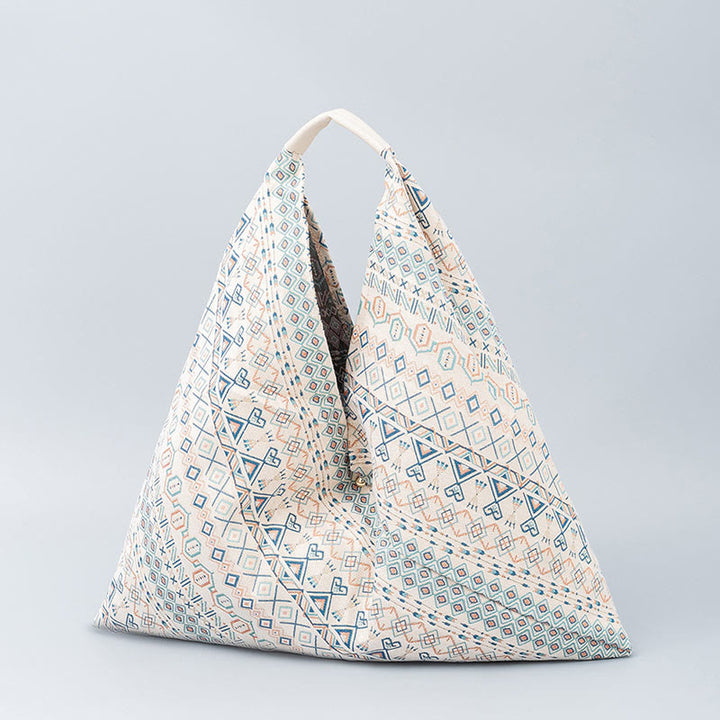 Buddha Stones Geometry Tiger Flowers Leopard Stripes Print Underarm Triangle Shoulder Bag