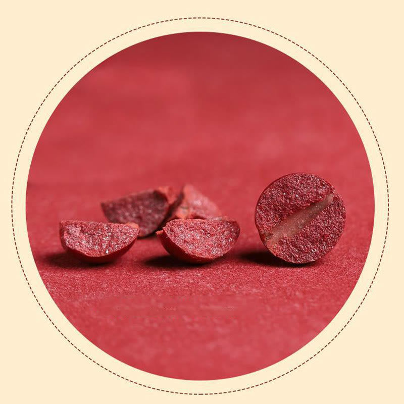 Buddha Stones Natural Cinnabar Lotus Peace Buckle Blessing Necklace String Pendant - image 10