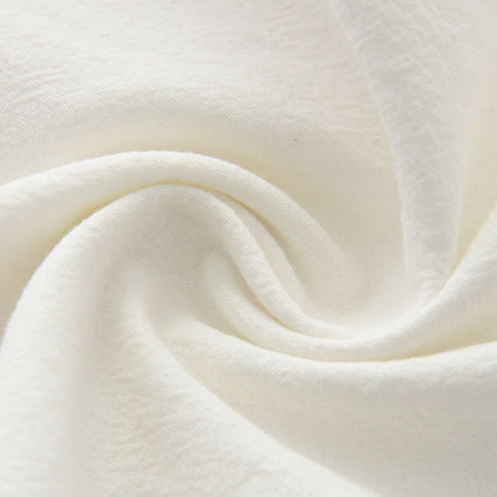 Buddha Stones Chinese Frog-Button Tang Suit Men's Short Sleeve Shirt Cotton Linen Clothing With Pockets - image 6