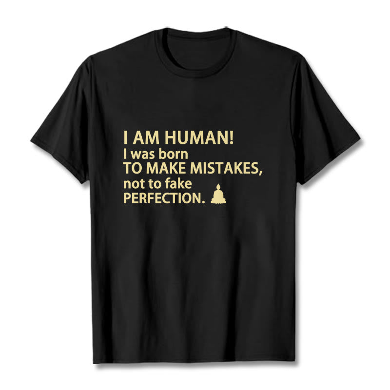 Buddha Stones I Am Human Tee T-shirt - Black - 2XL - image 1