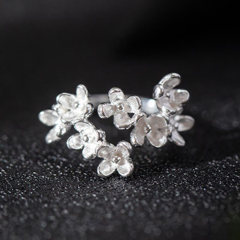 Buddha Stones 925 Sterling Silver Osmanthus Fragrans Ring - image 8