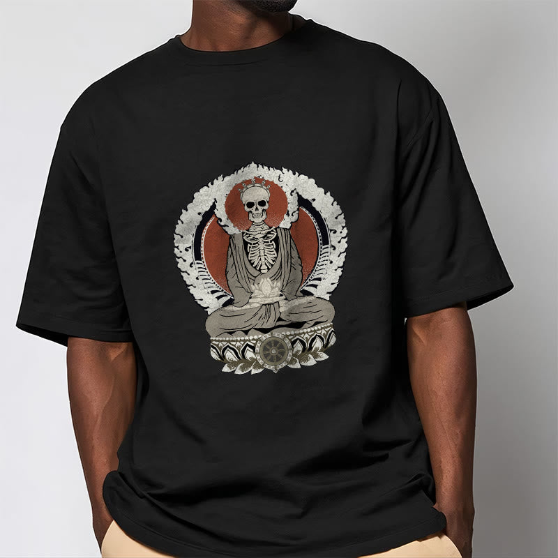 Buddha Stones Skeleton Pattern Tee T-shirt - image 2