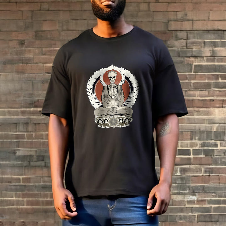 Buddha Stones Skeleton Pattern Tee T-shirt - image 4