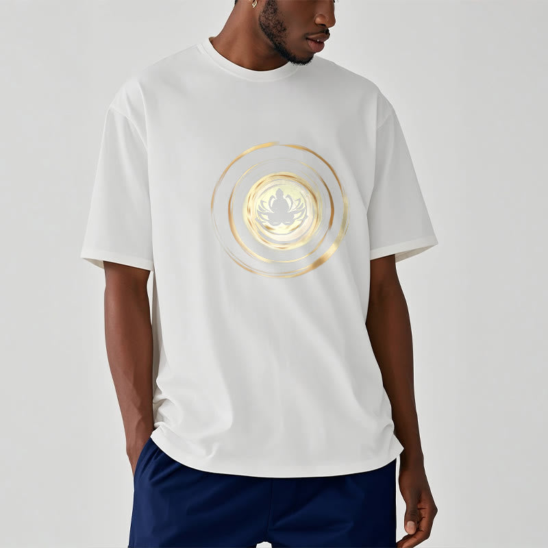 Buddha Stones Meditating Buddha Lotus Pattern Tee T-shirt - image 7