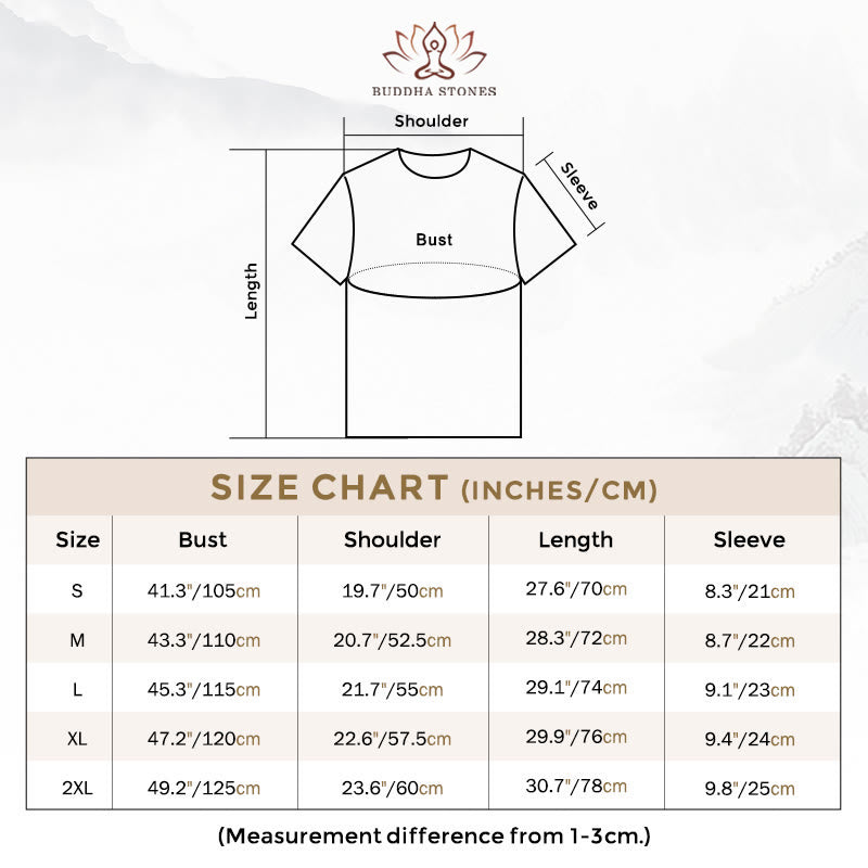 Buddha Stones Zen Circles Cotton Tee T-shirt - image 5