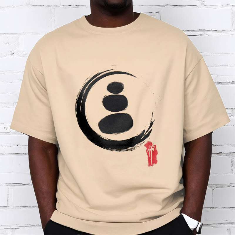 Buddha Stones Zen Circles Cotton Tee T-shirt - image 7