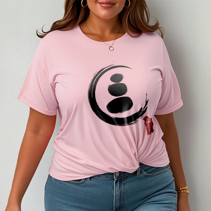 Buddha Stones Zen Circles Cotton Tee T-shirt - image 14