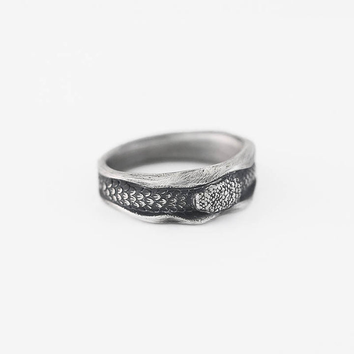 Buddha Stones 999 Sterling Silver Snake-shaped Year Of The Snake Protection Ring - image 3
