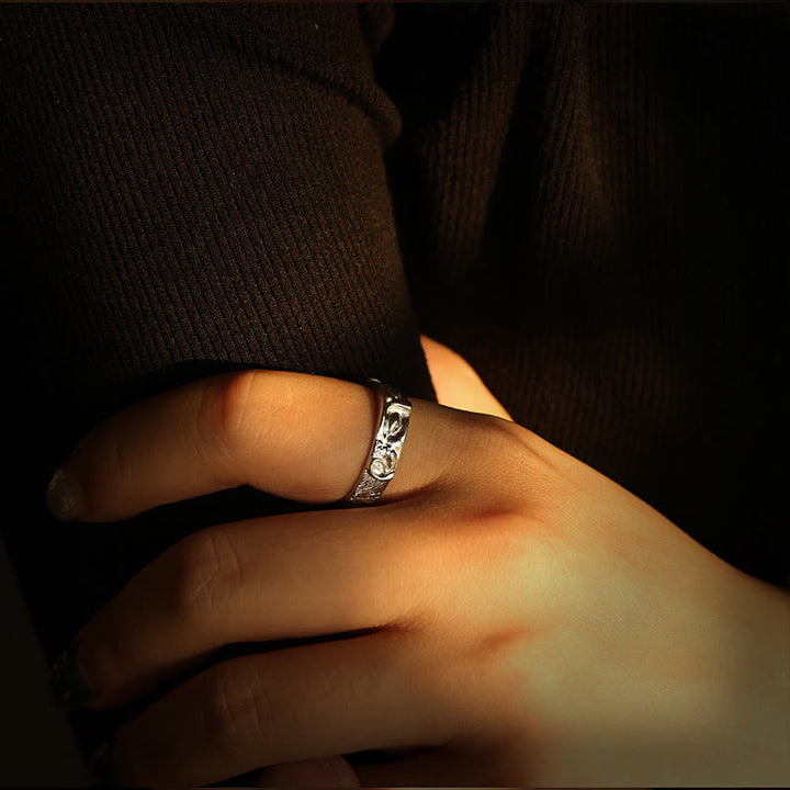 Buddha Stones 999 Sterling Silver Buddha Eyes Protection Ring - image 9