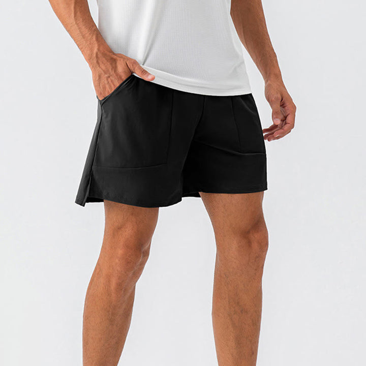 Buddha Stones Men's Casual Nylon Quick Dry Sports Shorts With Pockets - Black - US/UK/AU44,EU54 (2XL) - image 24