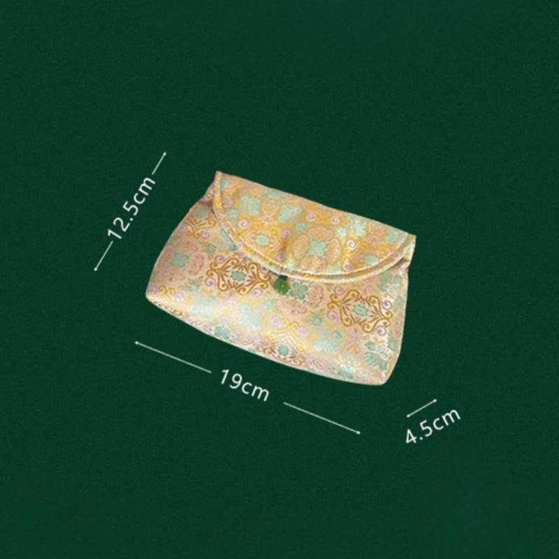 Buddha Stones Retro Flowers Pattern Polyester Cotton Embroidery Crossbody Bag Hangbags