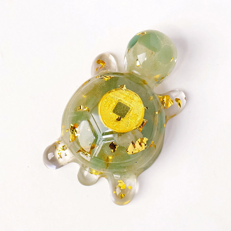 Buddha Stones Small Various Crystal Green Aventurine Amethyst Turtle Copper Coins Luck Home Decoration