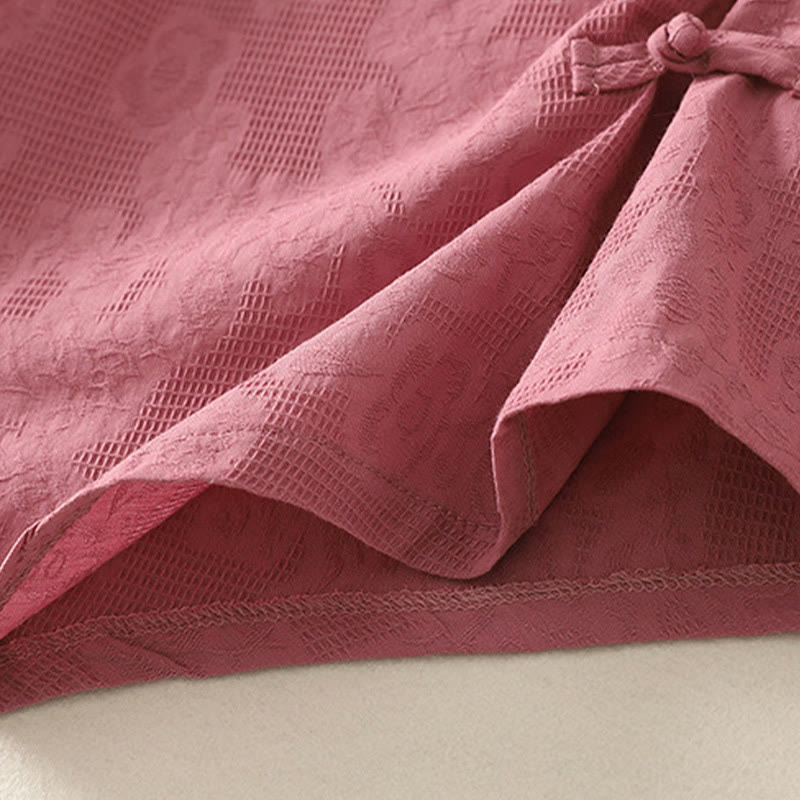 Buddha Stones Summer Solid Color Sleeveless Women's Cotton Linen Vest Waistcoat