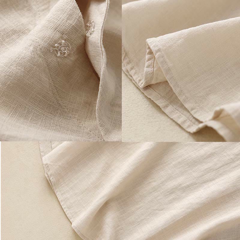 Buddha Stones Spring Patchwork Simple Sleeveless Design Cotton Women's Vest - image 16