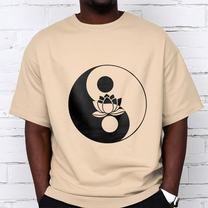Buddha Stones Yin Yang Lotus Flower Tee T-shirt - image 10