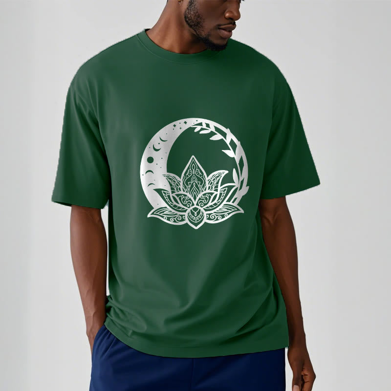 Buddha Stones Lotus Flower Sun Moon Intertwining Vines Tee T-shirt - image 12
