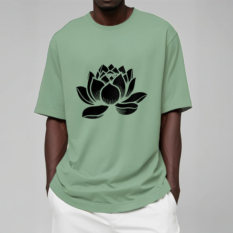 Buddha Stones Lotus Flower Design Tee T-shirt - image 16