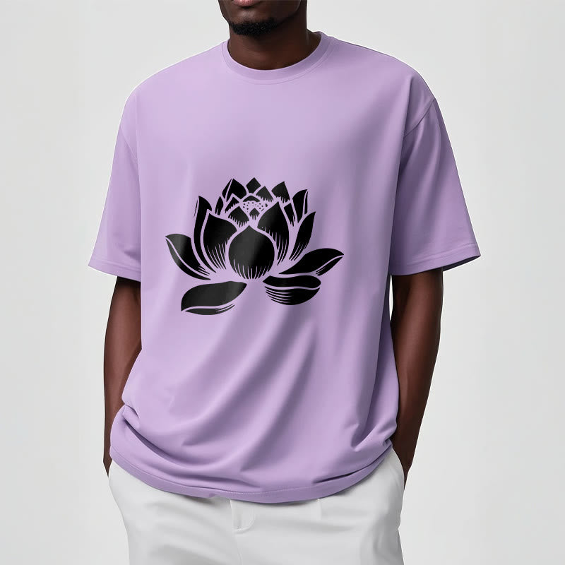 Buddha Stones Lotus Flower Design Tee T-shirt - image 18