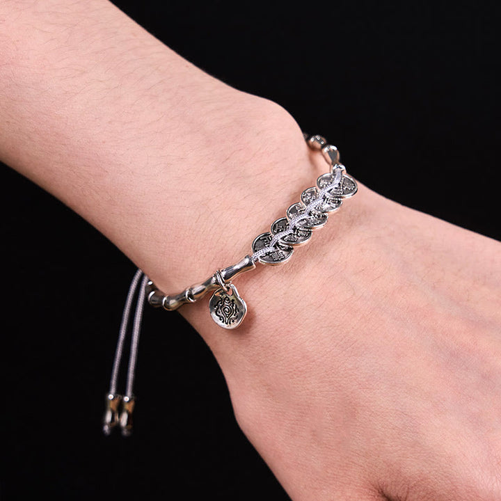 Buddha Stones Five Emperor Coins Mountain Ghosts Spend Money Bracelet