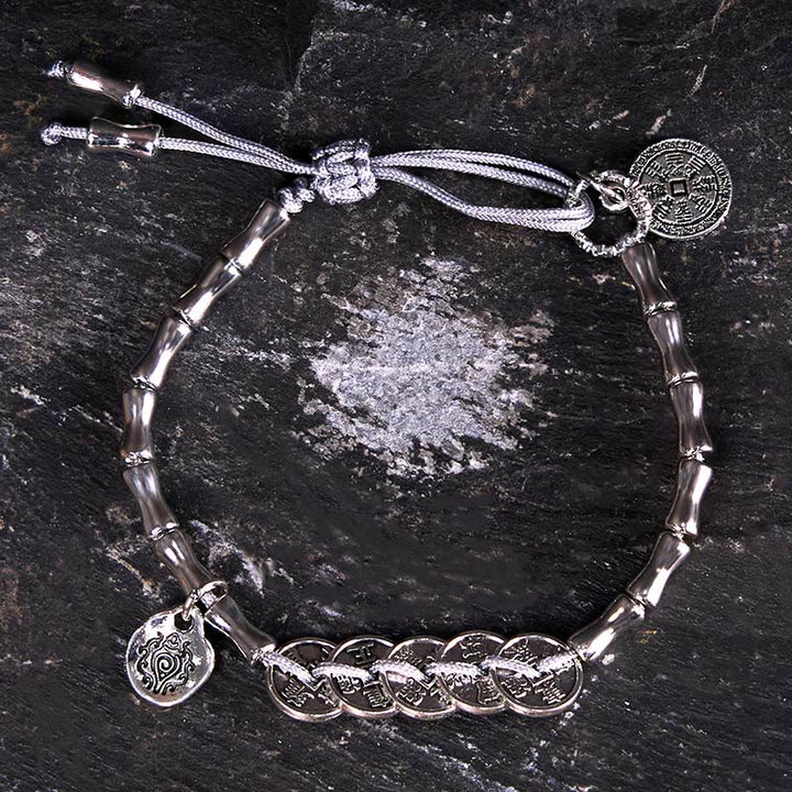 Buddha Stones Five Emperor Coins Mountain Ghosts Spend Money Bracelet