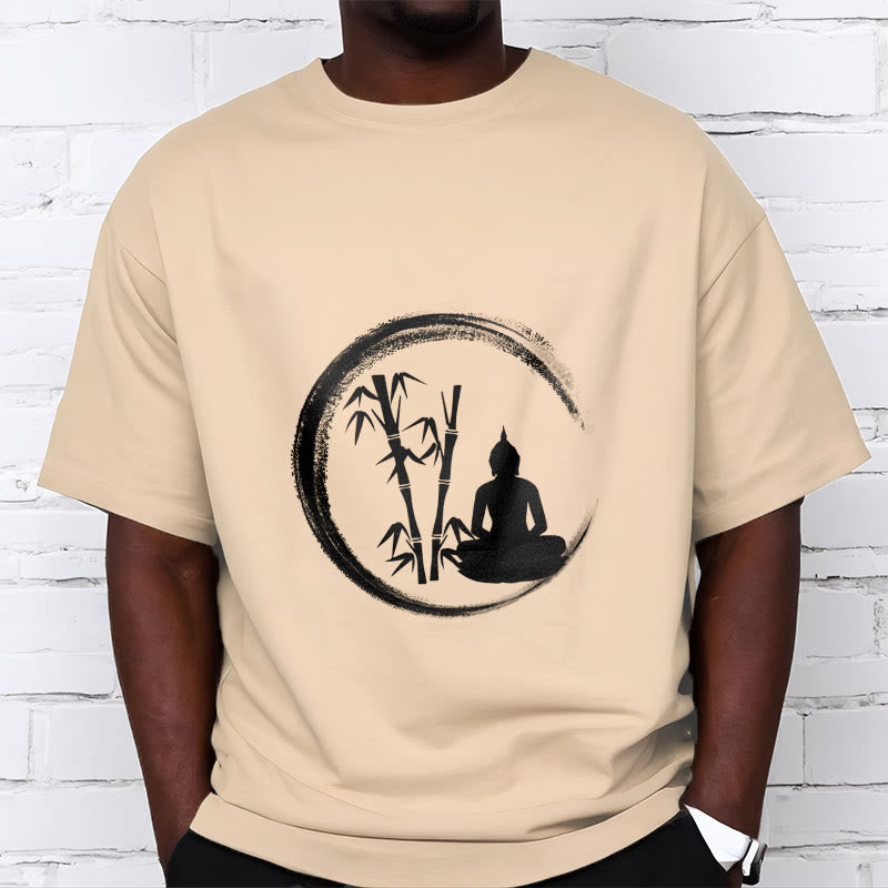 Buddha Stones Zen Buddha Statue Sitting Bamboo Meditation Tee T-shirt - image 10