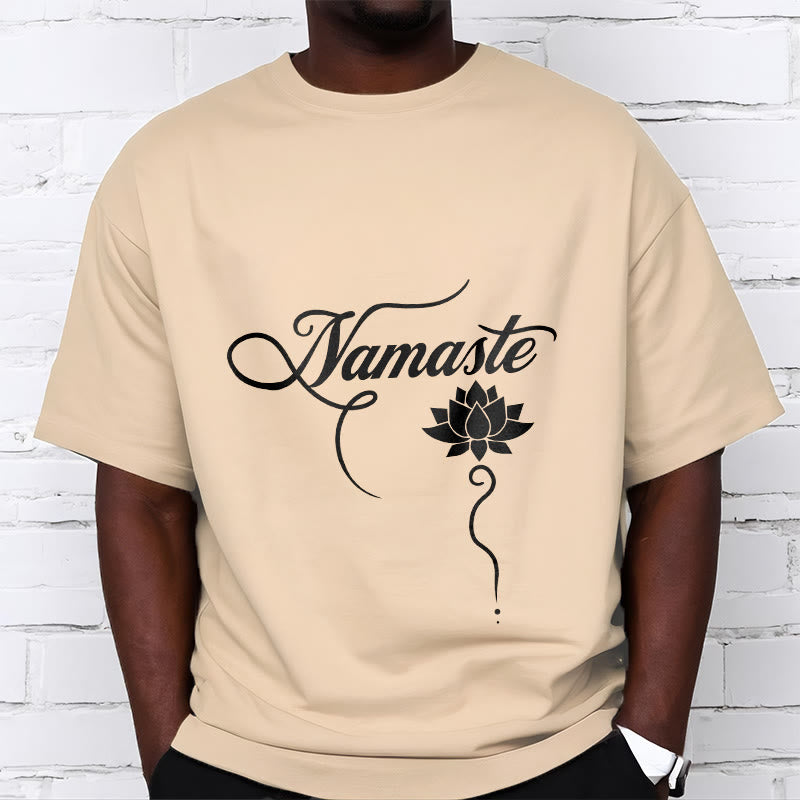 Buddha Stones HELLO Hindi Lotus Tee T-shirt - image 12