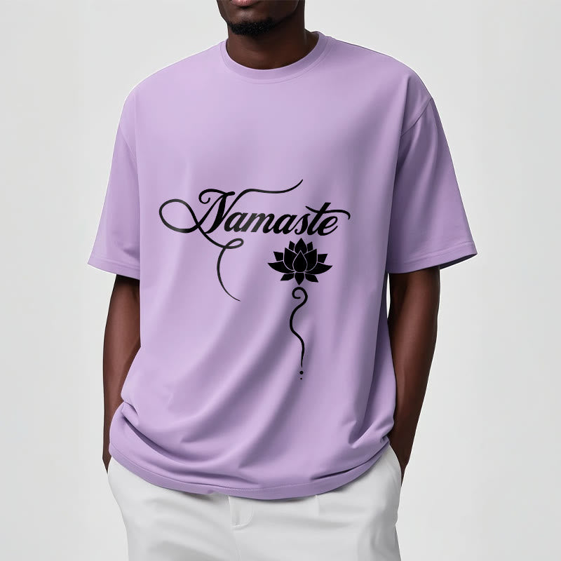 Buddha Stones HELLO Hindi Lotus Tee T-shirt - image 18