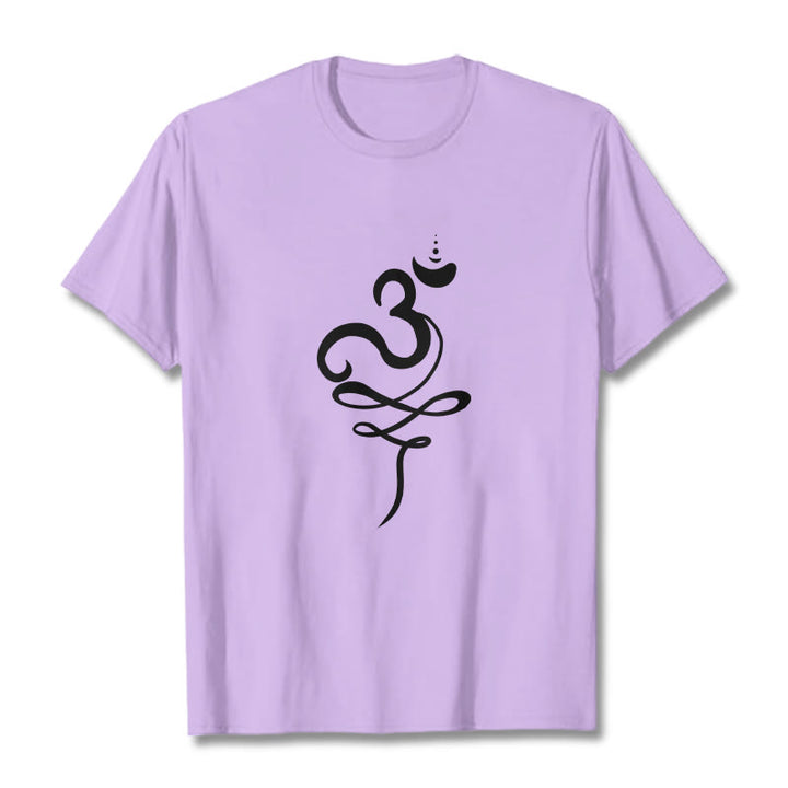 Buddha Stones OM Sanskrit Tee T-shirt - Plum - 2XL - image 17
