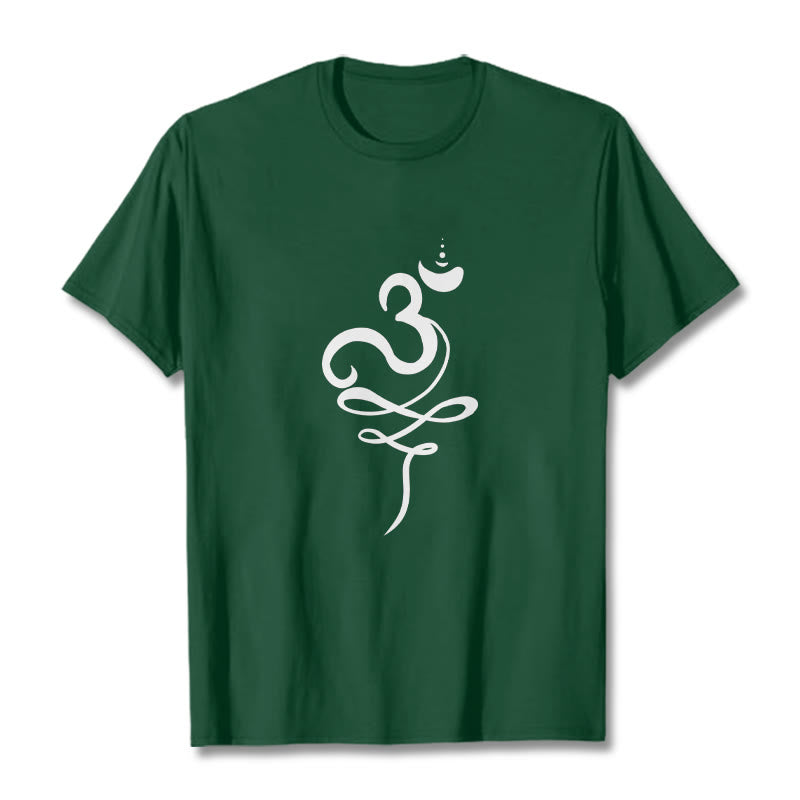 Buddha Stones OM Sanskrit Tee T-shirt - ForestGreen - 2XL - image 11