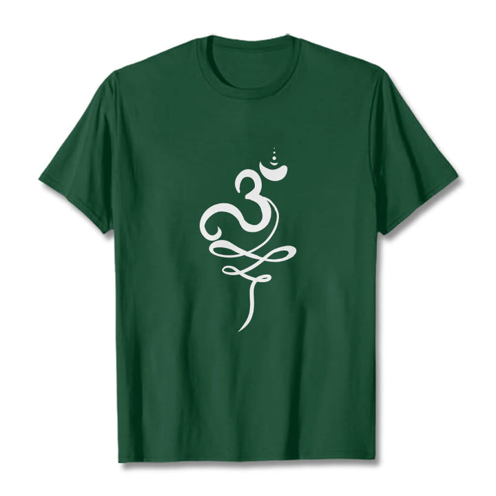 Buddha Stones OM Sanskrit Tee T-shirt - ForestGreen - 2XL - image 11