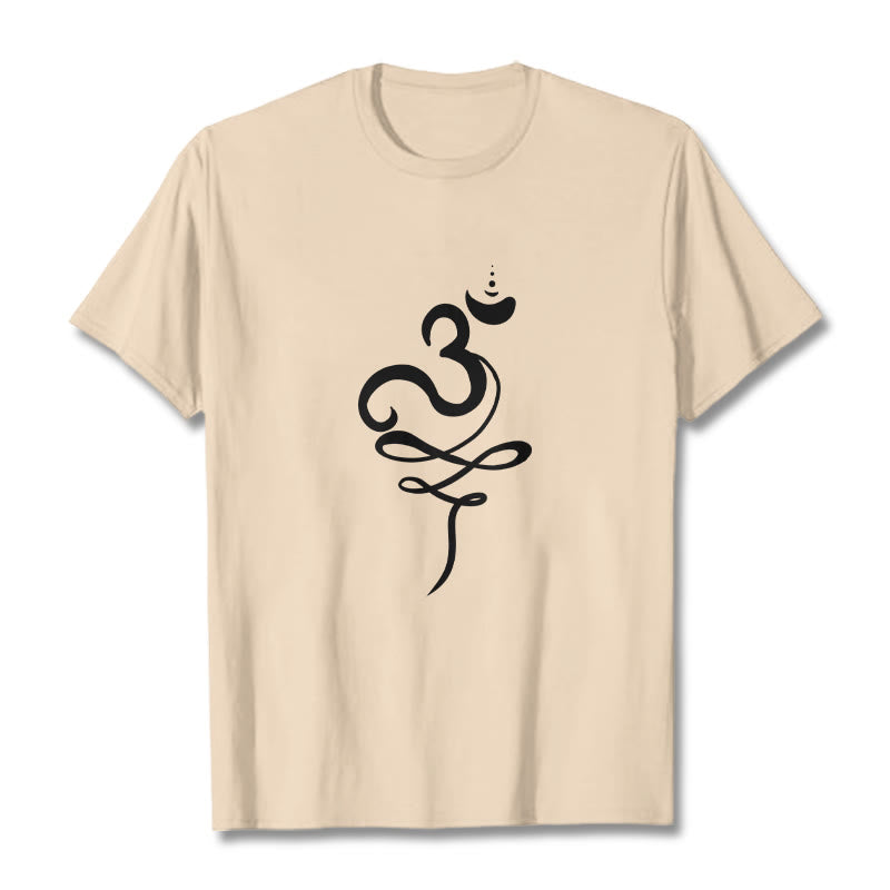Buddha Stones OM Sanskrit Tee T-shirt - Bisque - 2XL - image 9