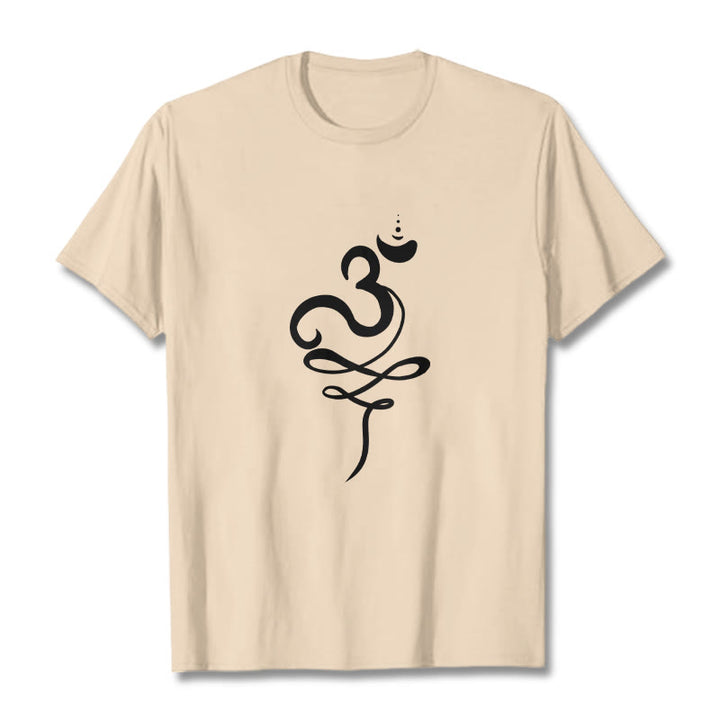 Buddha Stones OM Sanskrit Tee T-shirt - Bisque - 2XL - image 9