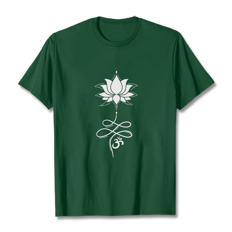 Buddha Stones Lotus OM Sanskrit Tee T-shirt - ForestGreen - 2XL - image 11