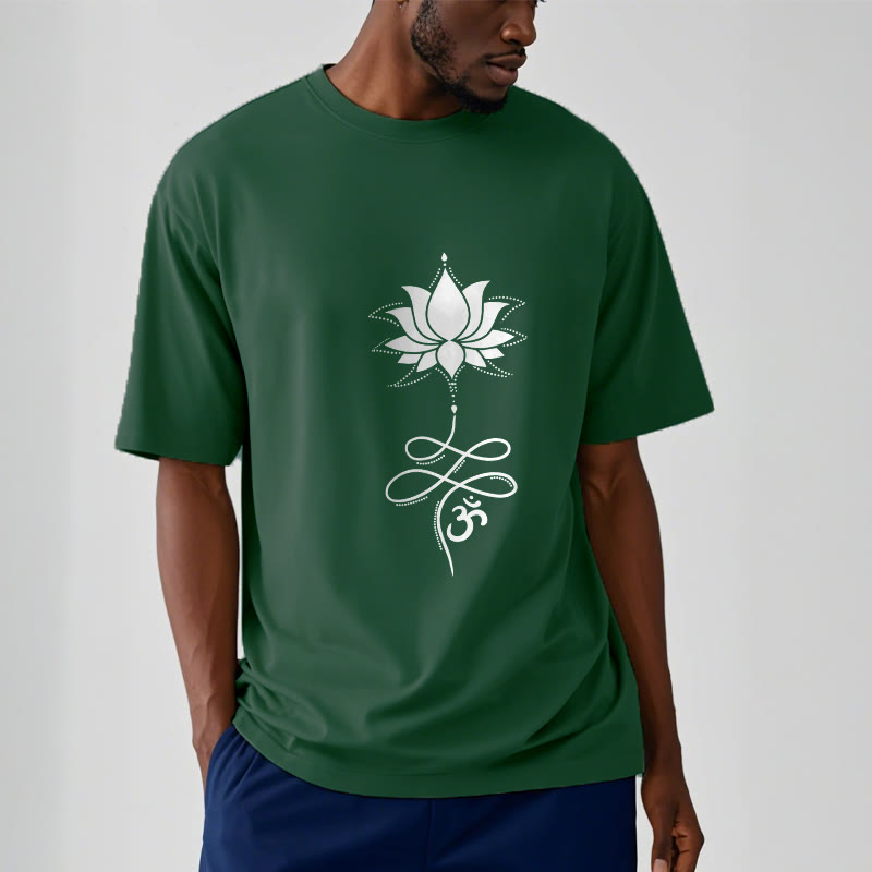 Buddha Stones Lotus OM Sanskrit Tee T-shirt - image 12