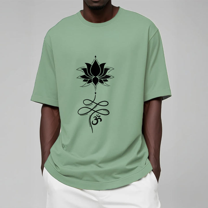 Buddha Stones Lotus OM Sanskrit Tee T-shirt - image 16