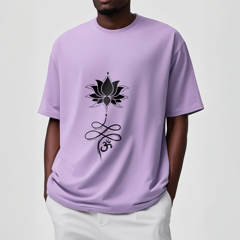 Buddha Stones Lotus OM Sanskrit Tee T-shirt - image 18