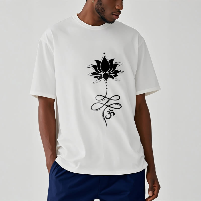 Buddha Stones Lotus OM Sanskrit Tee T-shirt - image 7