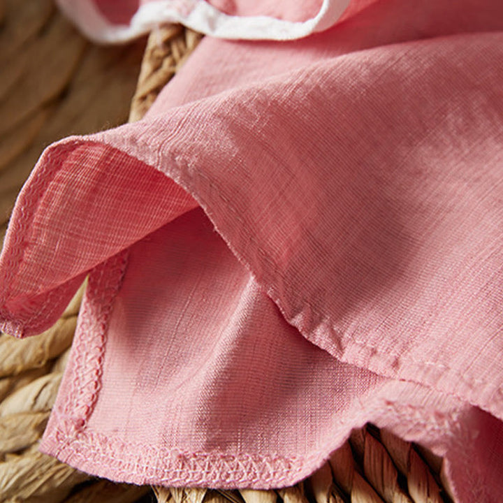 Buddha Stones Casual Women's Flowers Embroidery Pattern Frog-button Slanted Collar Design Three Quarter Sleeve Cotton Linen Shirt - image 24