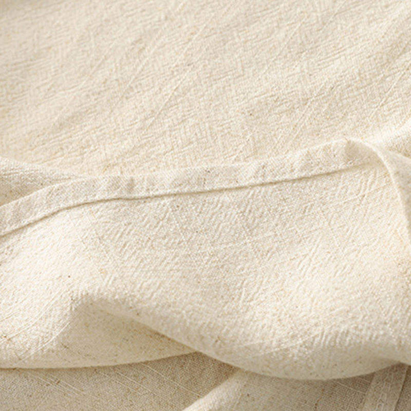 Buddha Stones Casual Stitching Color Handmade Button Design Midi Dress Polyester Sleeveless Dress With Pockets - image 13