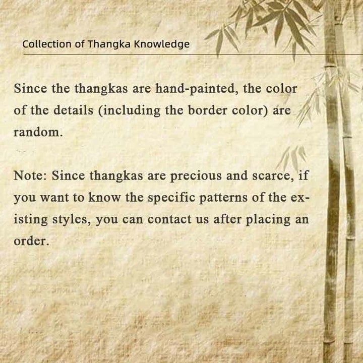 Buddha Stones Tibetan Thangka Painting Om Mani Padme Hum Scripture Handmade Decoration(Random Style)