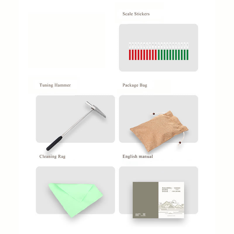 Buddha Stones Kalimba 21 Keys Thumb Piano Peltogyne Wood Portable Finger Piano