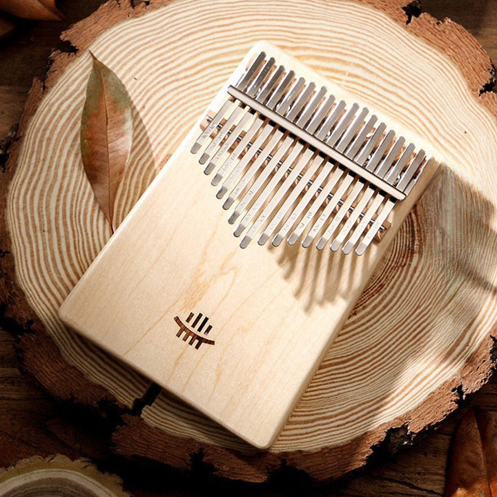 Buddha Stones Kalimba 17 Keys Thumb Piano Maple Acacia Sapele Wood Portable Finger Piano