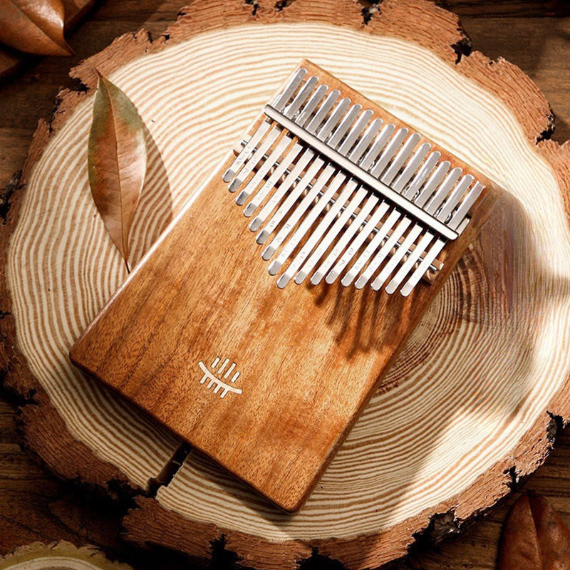 Buddha Stones Kalimba 17 Keys Thumb Piano Maple Acacia Sapele Wood Portable Finger Piano